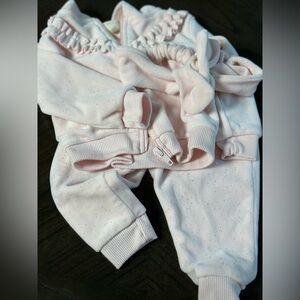 Pink Baby Sweatpants with Bow